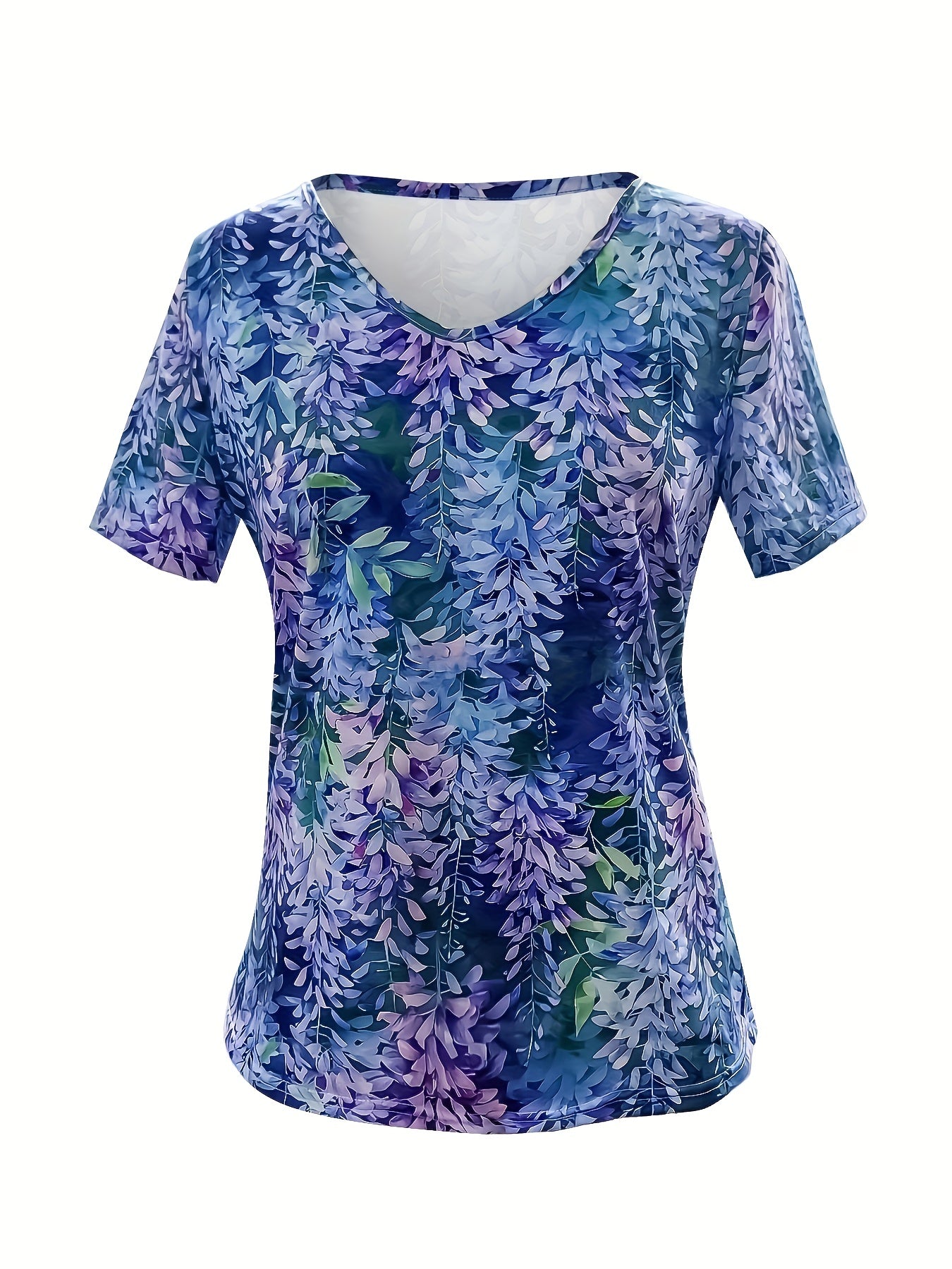Flory™ | Colorful Floral Print T-Shirt